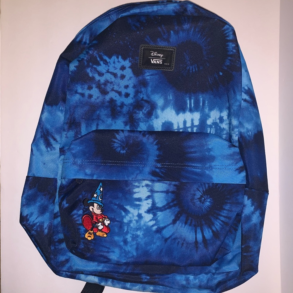 NWT Vans x Disney Mickey Fantasia Tie Dye Backpack - Picture 2 of 8